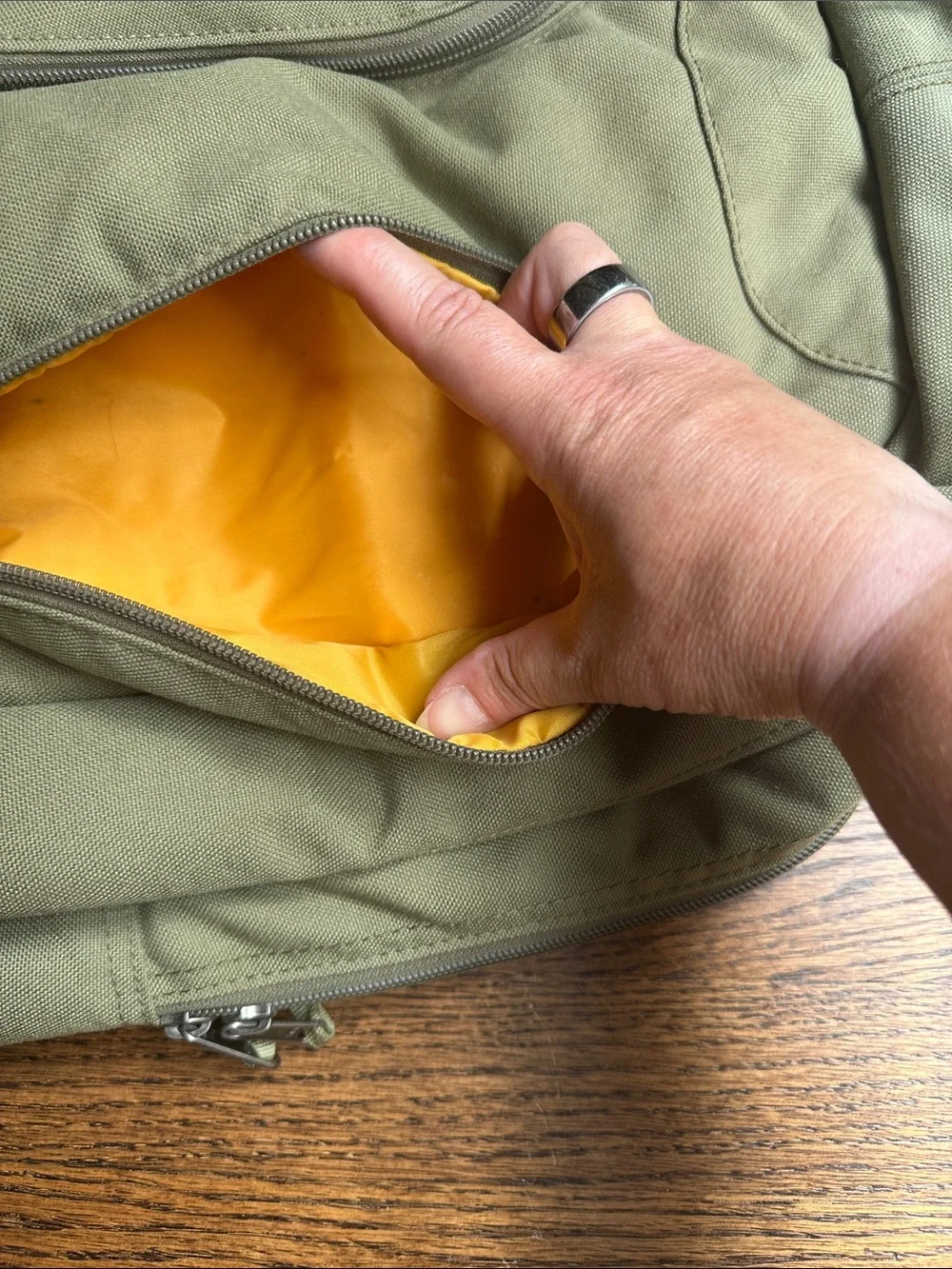 Brooklyn Industries Olive Canvas Backpack